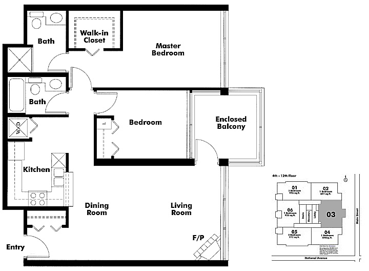Floor plan 403