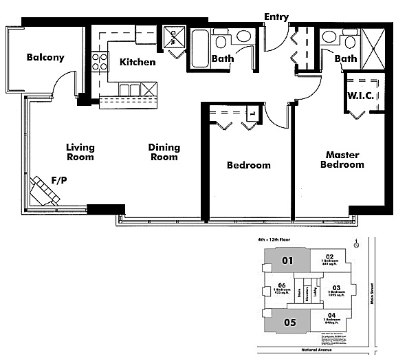Floor plan 705