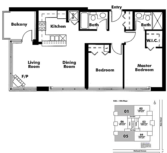 Floor plan 1301