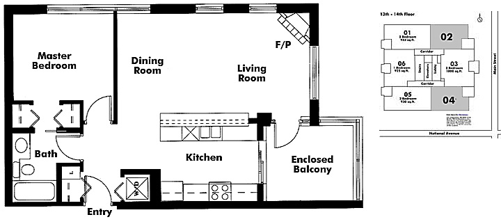 Floor plan 1402