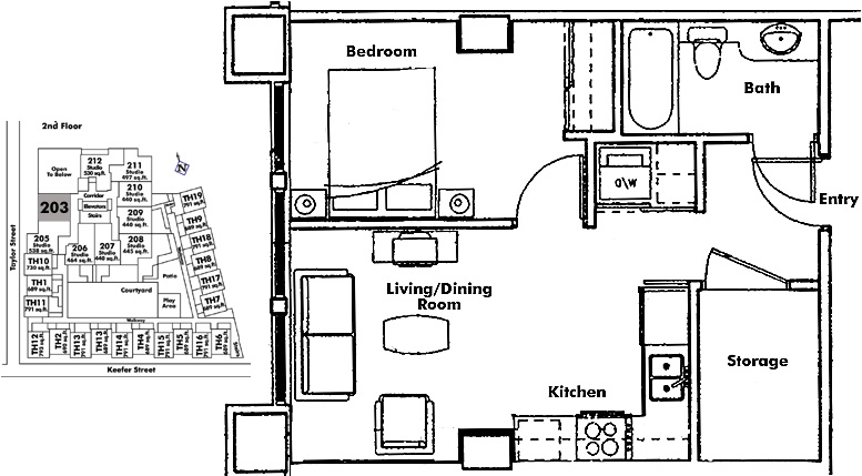 Floor plan 203