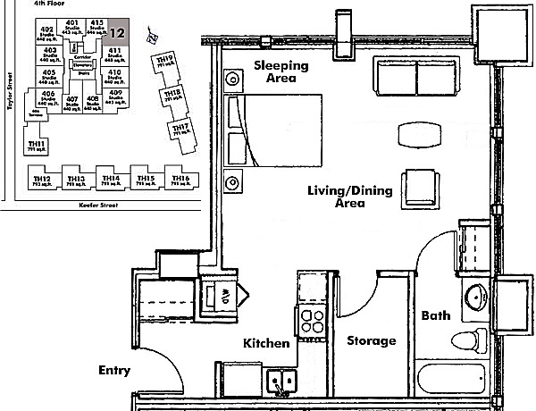 Floor plan 412
