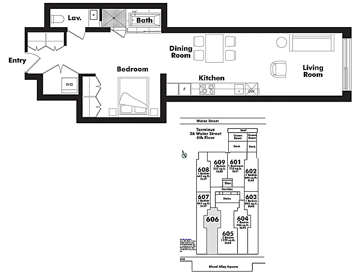 Floor plan 606