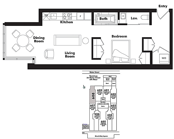 Floor plan 608