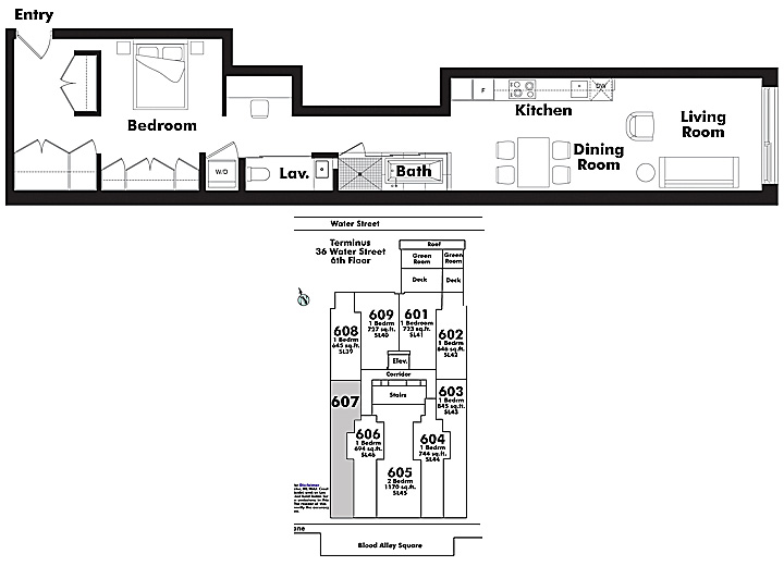 Floor plan 607