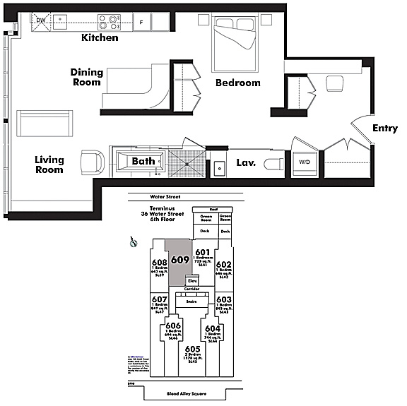 Floor plan 609