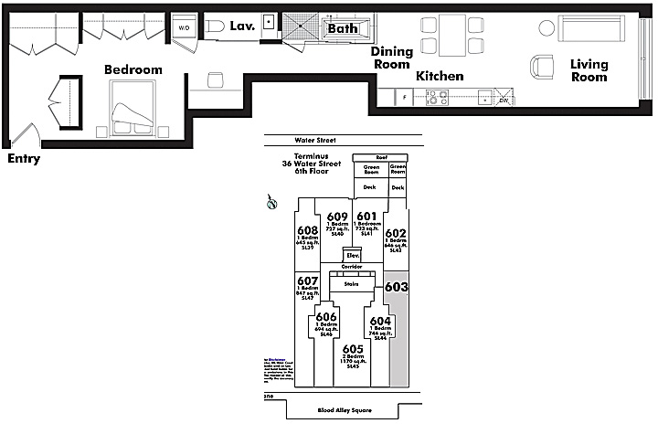 Floor plan 603
