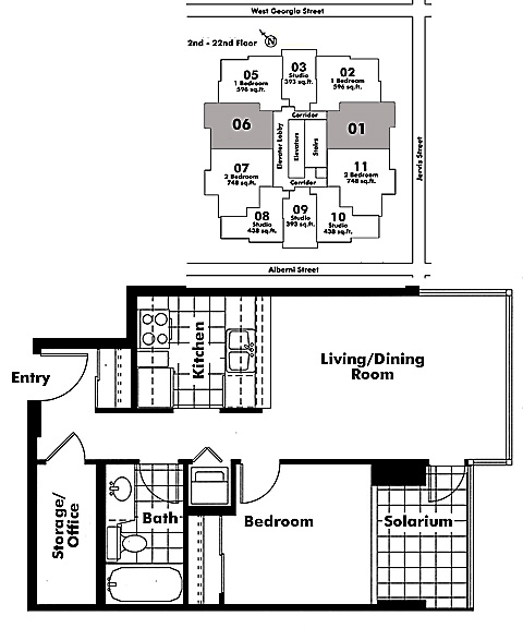 Floor plan 601,6