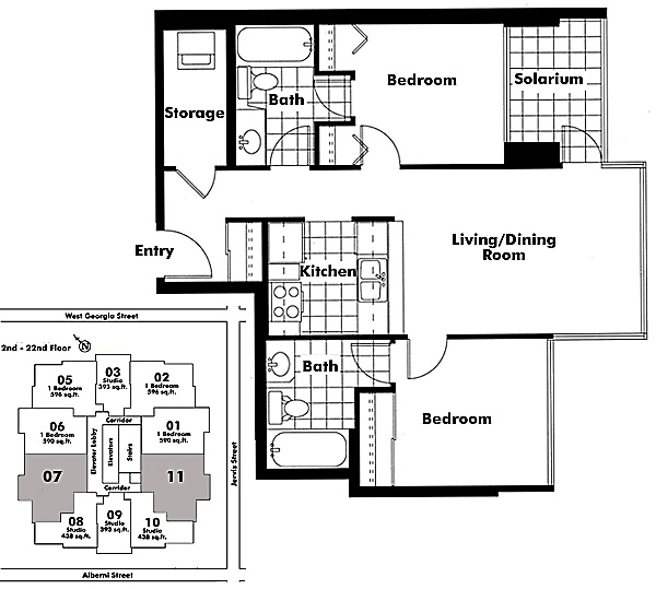 Floor plan 607,11