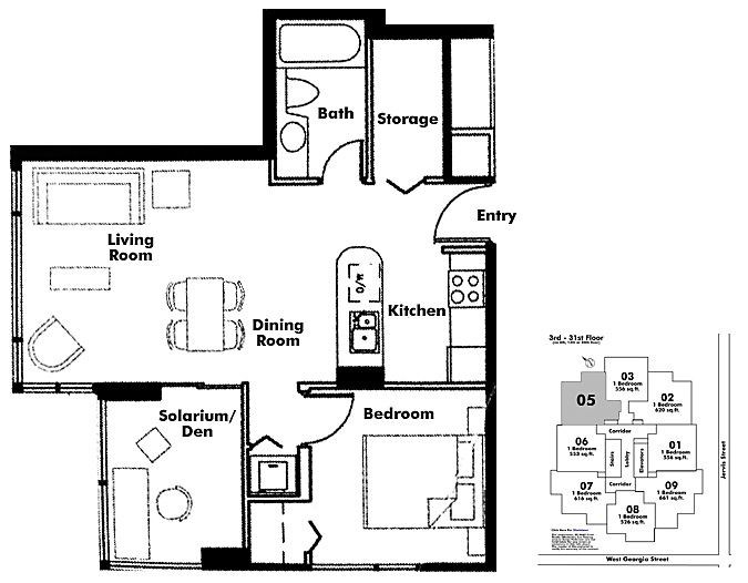 Floor plan 505