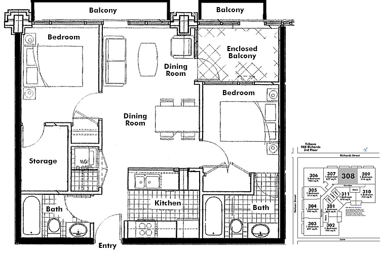 Floor plan 308