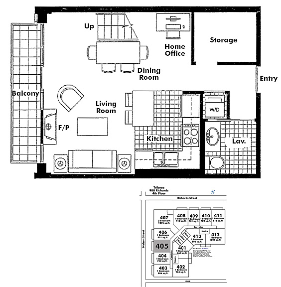 Floor plan 405