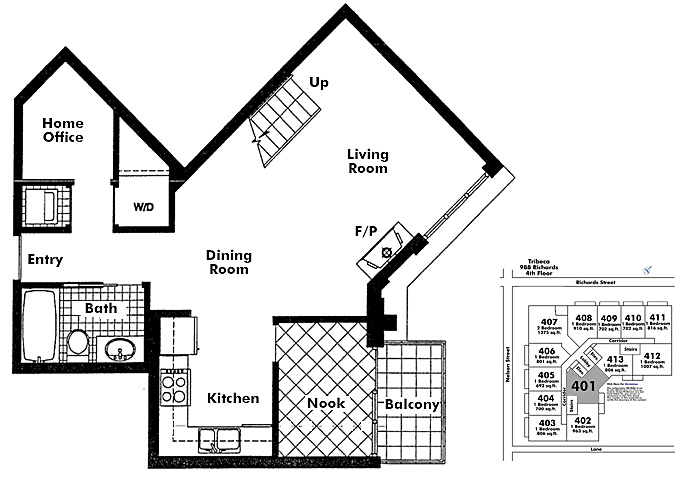 Floor plan 401