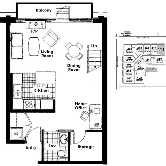 Floor plan 411