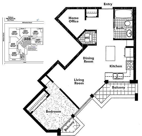 Floor plan 608