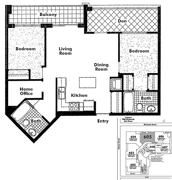 Floor plan 605
