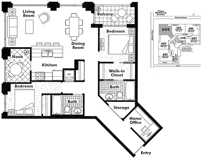 Floor plan 604