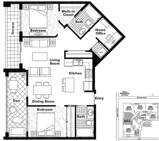 Floor plan 603