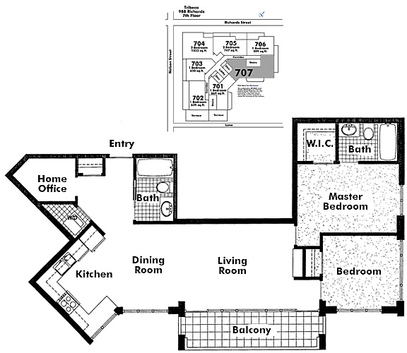 Floor plan 707