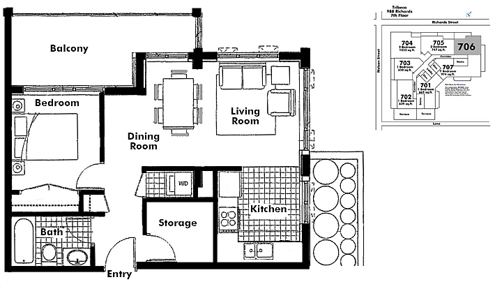 Floor plan 706