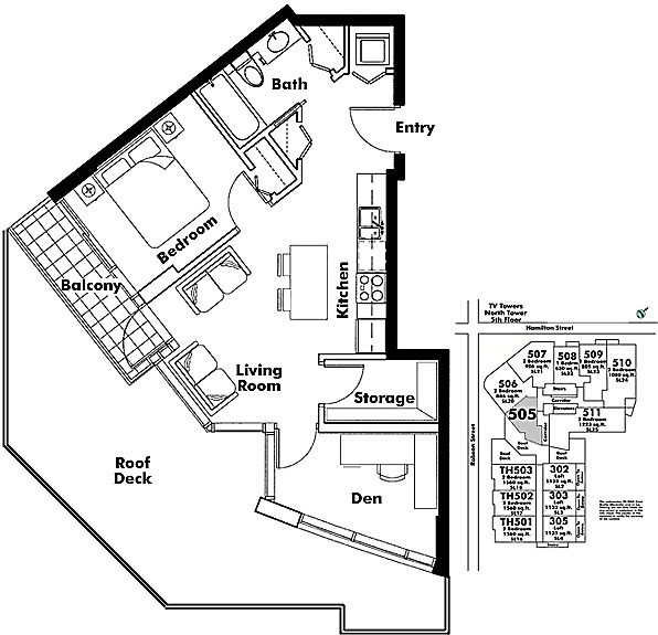 Floor plan 505