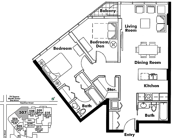 Floor plan 507