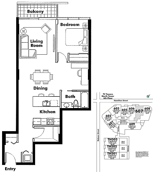 Floor plan 607
