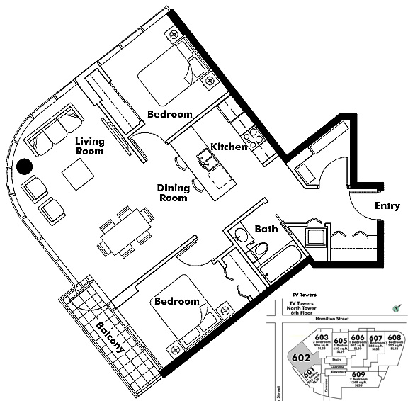 Floor plan 602