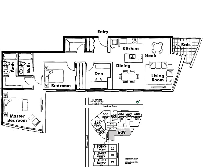 Floor plan 609