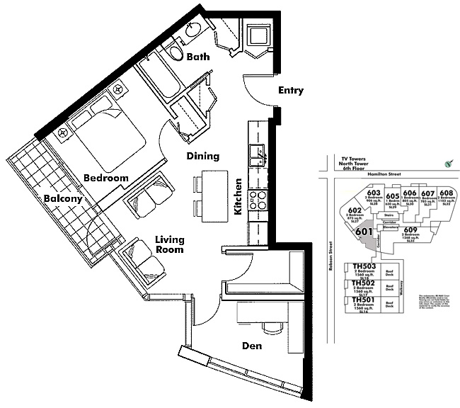 Floor plan 601