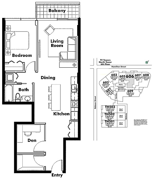 Floor plan 606