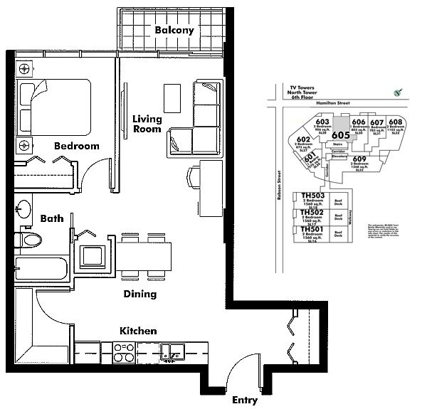 Floor plan 605