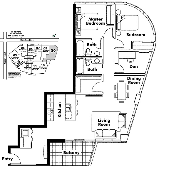 Floor plan 809