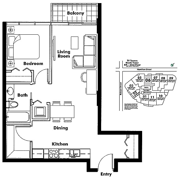 Floor plan 806