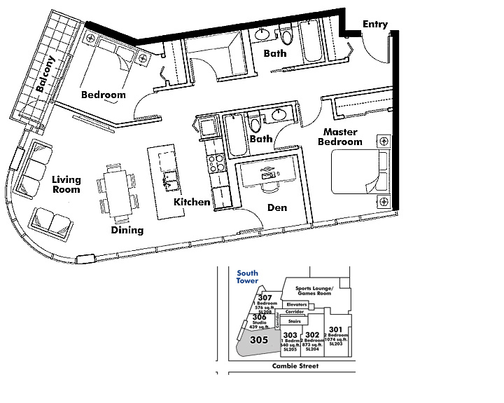Floor plan 305