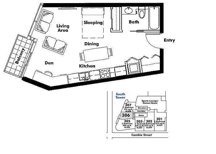Floor plan 306