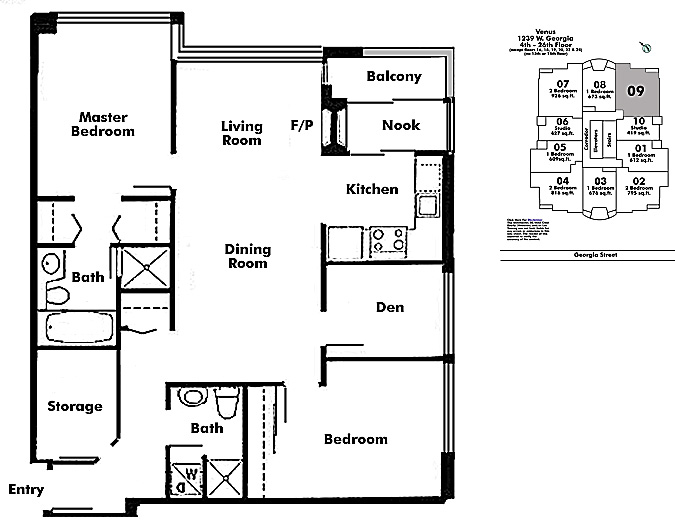 Floor plan 709