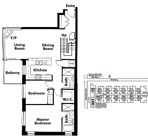 Floor plan 407