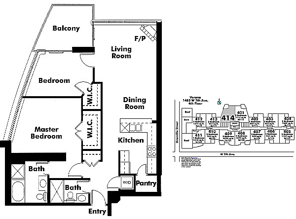 Floor plan 414