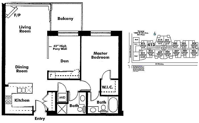 Floor plan 413