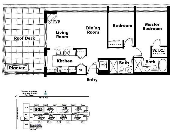 Floor plan 505
