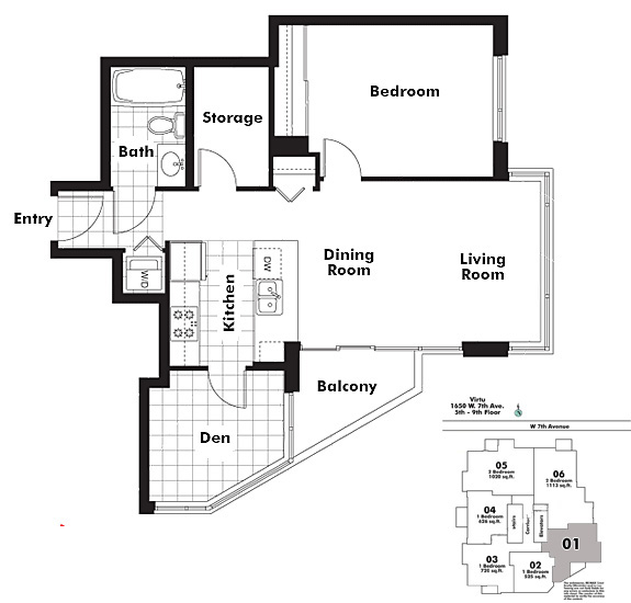 Floor plan 601