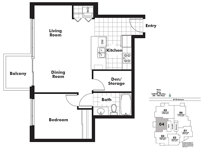 Floor plan 604