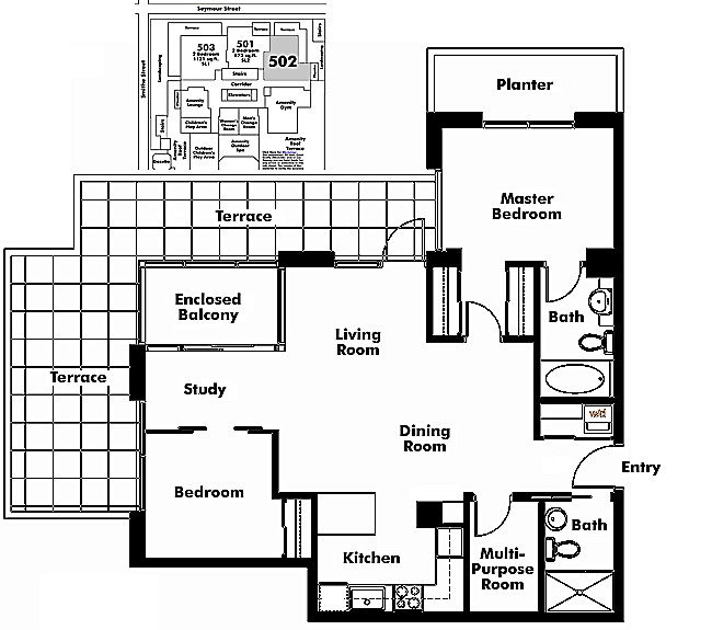 Floor plan 502