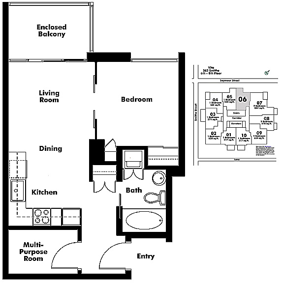 Floor plan 606