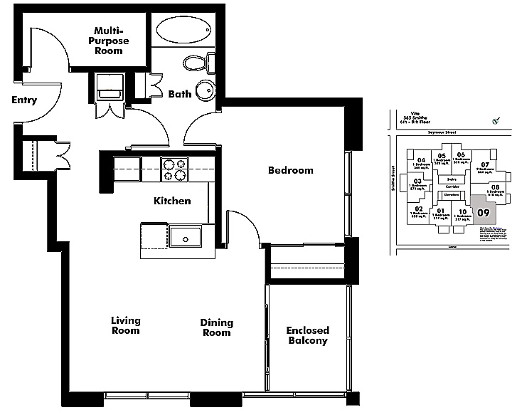 Floor plan 609