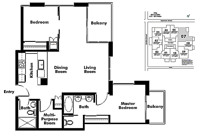 Floor plan 707