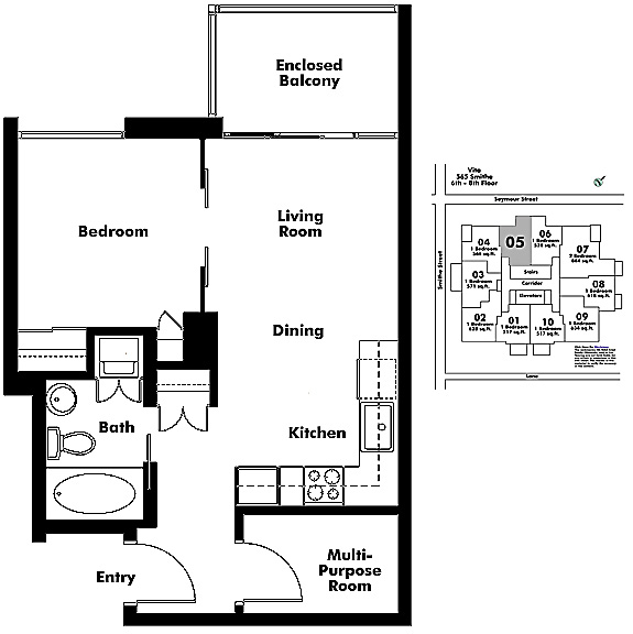 Floor plan 605