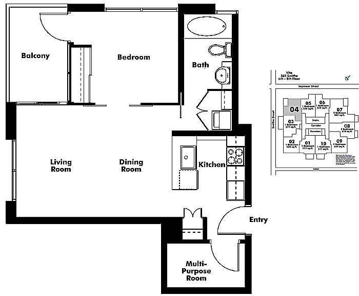 Floor plan 604