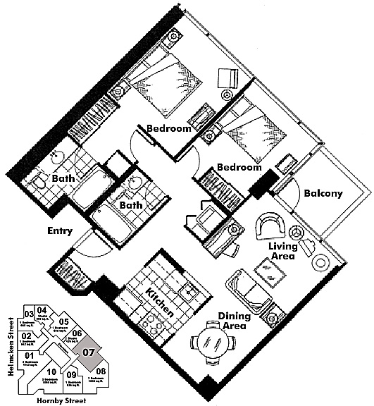 Floor plan 707